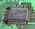 HuC6270 VDC (Video Display Controller) ※2個搭載、画像はPCエンジンに実装されていたもの