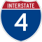 州間高速道路4号線標識