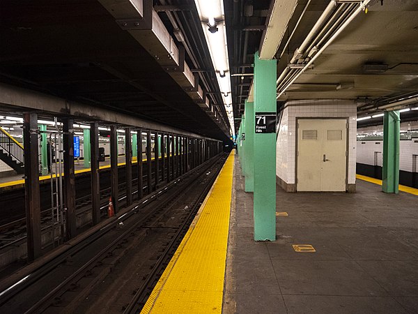 View down southbound express track