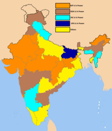 Indian state governments led by various political parties.png