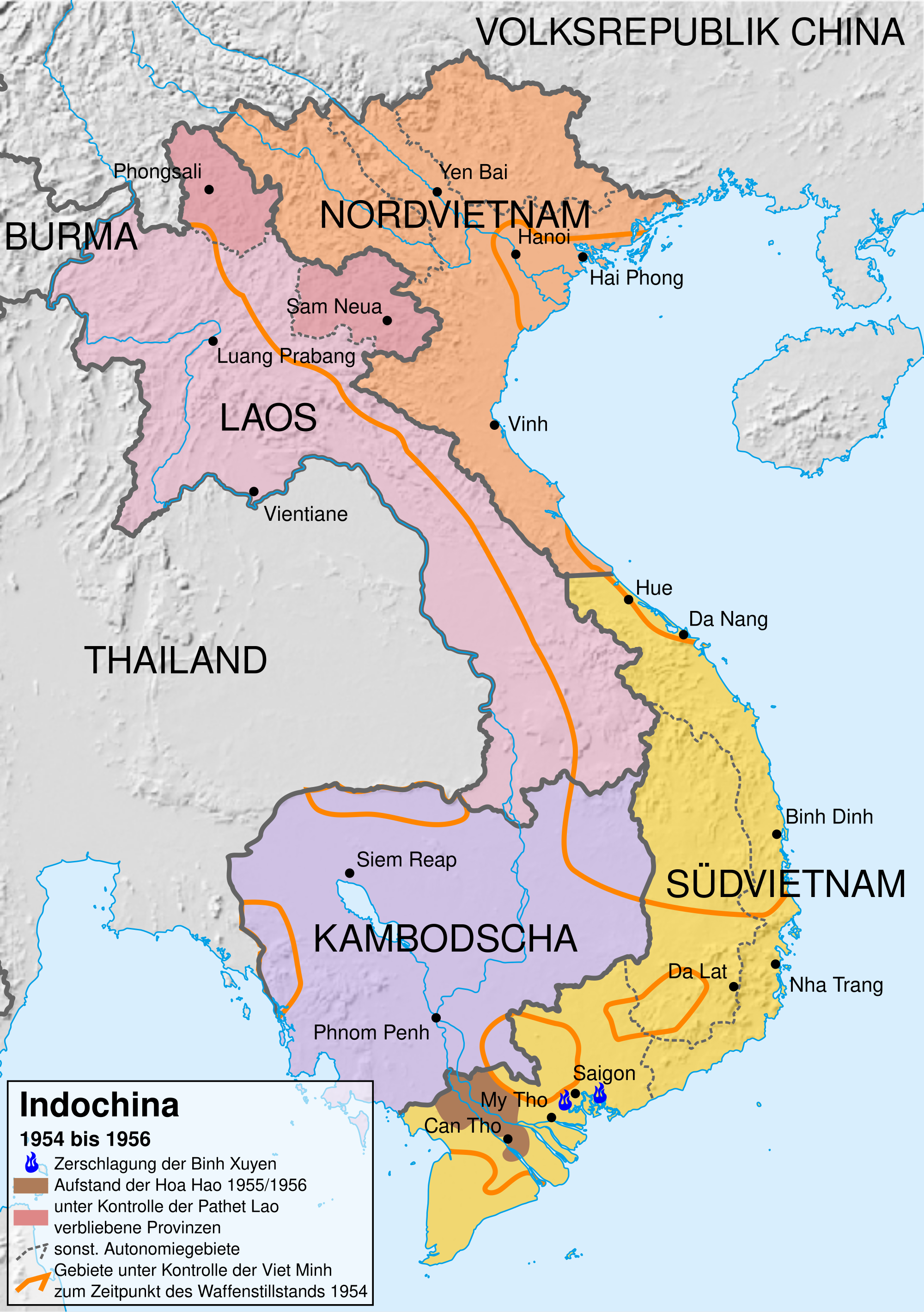 Indochina Karte