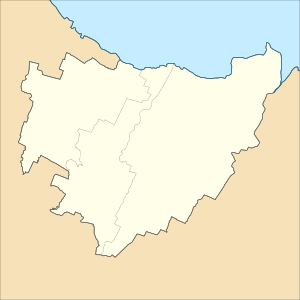 Peta Administratip kecamatan ring kota Pasuruan.