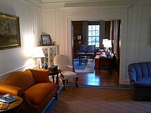 Interior of Harbison House in Wrighton's chancellorship, 2013 Interior, Harbison House.jpg