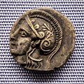Itanos - 400-300 BC - silver drachma - head of Athena - eagle - München SMS