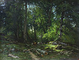 Ivan šiškin, V gozdu