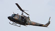 UH-1J of the Japan Ground Self-Defense Force JGSDF UH-1J(41839) fly over at JMSDF Tokushima Air Base September 30, 2017 02.jpg