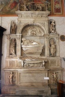 Roma - chiesa di San Marcello al Corso - Monumento funebre di Giovanni Michiel, cardinale di Sant'Angelo.