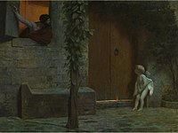 The Story of Anacreon 1: Cupid at the Door in a Rainstorm, c. 1899, private collection[47]