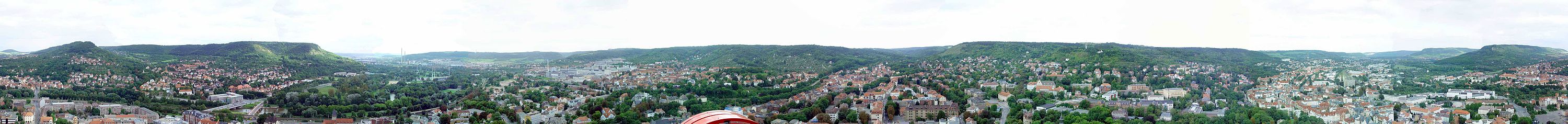 Panorama van Jena