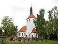 Kirche mit Ausstattung, Kirchhof mit Einfriedung, Grabstein und Kriegerdenkmal für die Gefallenen des Ersten Weltkrieges