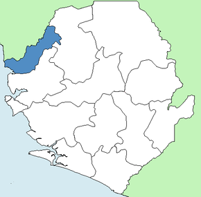 Kart over Kambia