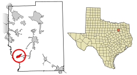 Kaufman County Texas Incorporated Areas Rosser highlighted.svg