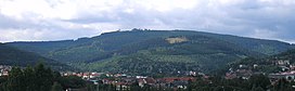 Kickelhahn seen from Pörlitzer Höhe across Ilmenau