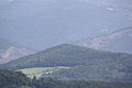 Čeština: Kubačka (543 m) v pohledu z Milešovky. České středohoří, Česká republika. English: Kubačka hill (543 m) as seen from Milešovka Hill, České středohoří, Czech Republic.