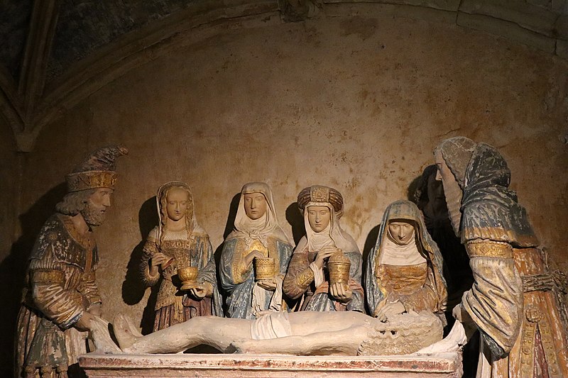 Fichier:La Chapelle-Rainsouin (53) Église Saint-Sixte - Intérieur - Mise au tombeau 06.jpg