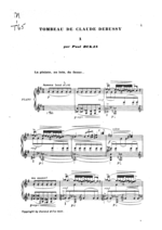 Vignette pour Tombeau de Claude Debussy