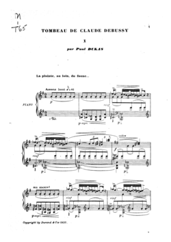 Przykładowe zdjęcie artykułu Tombeau autorstwa Claude'a Debussy'ego