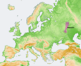 Location of the Volga plate