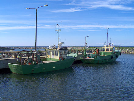 Boats in Marjaniemi harbor