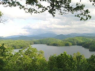 <span class="mw-page-title-main">Lake Santeetlah</span> Reservoir in Graham County, North Carolina