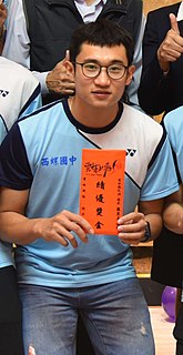 <span class="mw-page-title-main">Liao Kuan-hao</span> Taiwanese badminton player (born 1990)