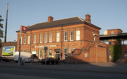 Lichfield City station is one of the two railway stations in Lichfield