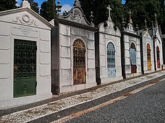 Row of mausoleums