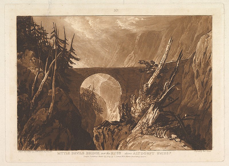 File:Little Devil's Bridge over the Russ, above Altdorft, Switzerland (Liber Studiorum, part IV, plate 19) MET DP821385.jpg