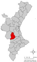 Localització de la Canal de Navarrés respecte del País Valencià.png