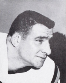 Lou Cordileone was drafted 12th overall by the New York Giants in the 1960 NFL Draft. Lou Cordileone (Taps 1960).png