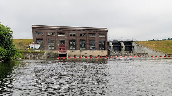 Loud Dam on the Au Sable River in Au Sable Township