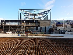 The DART airport transfer terminus under construction