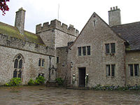 Lympne Castle in Kent, where Wings recorded part of Back to the Egg and filmed the video for their single Old Siam, Sir