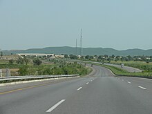 The M-2 motorway connects Rawalpindi to Lahore, and is part of a network of motorways under construction that will continue to the port city of Karachi.