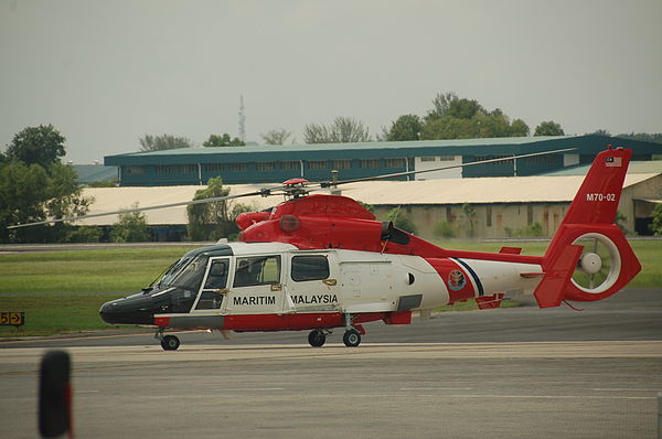 AS365 Dauphin helicopter of MMEA.