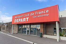 Fachada do aeroporto de Carcassonne