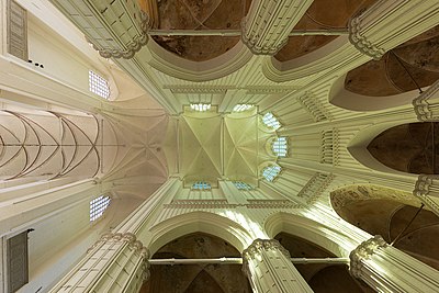 93. Platz: Gewölbe des Choraums der St.-Marien-Kirche in Stralsund im Landkreis Vorpommern-Rügen