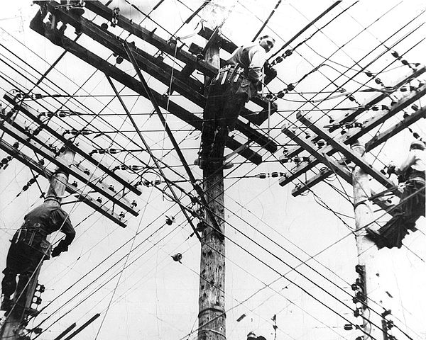 Montreal Light, Heat and Power linemen.