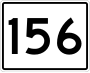 State Route 156 marker