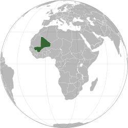 Mali haritadaki konumu