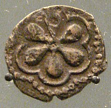 An-Nászir Muhammad rézpénze (1310–1341 körül, British Museum)