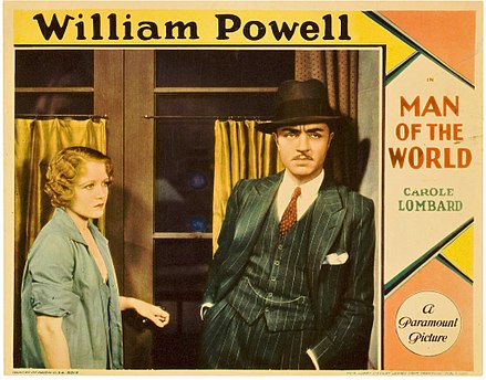 Lobby card with Carole Lombard in Man of the World (1931)