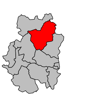 Kanton na mapě arrondissementu Villefranche-sur-Saône