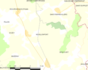Poziția localității Nouillonpont