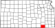 Map of Kansas highlighting Chautauqua County.svg