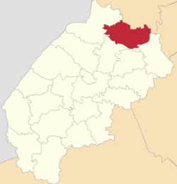 Location of Radehivas rajons