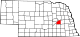 Map of Nebraska highlighting Polk County.svg