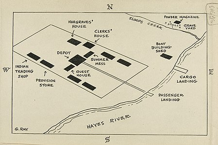 Plan osady z 1840 roku