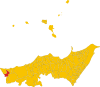 Map of comune of Pettineo (province of Messina, region Sicily, Italy).svg