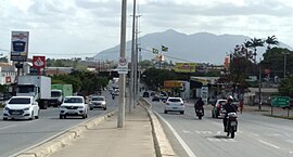 Vista a partir do viaduto da CE-060 sobre o Anel Viário.